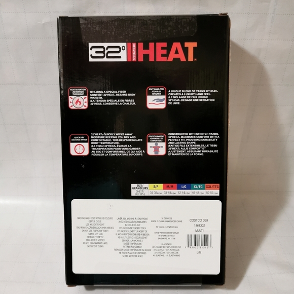 2 pack~32 DEGREES Heat Men's Long Sleeve Crew Neck Tee size L - Picture 3 of 6